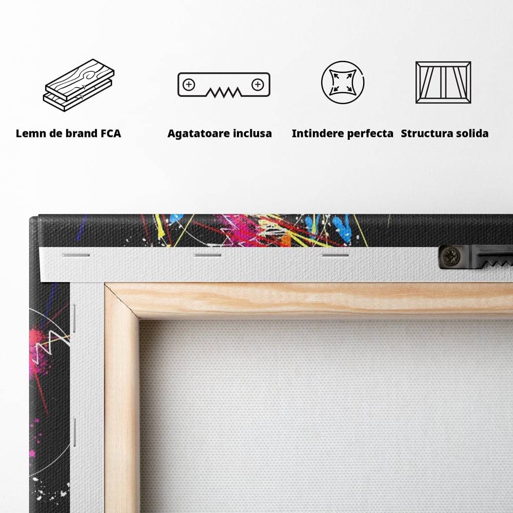 Leinwandbilder Premium LuxCanva® C1227, Sound Of Music , Farben, Dekorativ, Wohnzimmer, Lebendige Farben