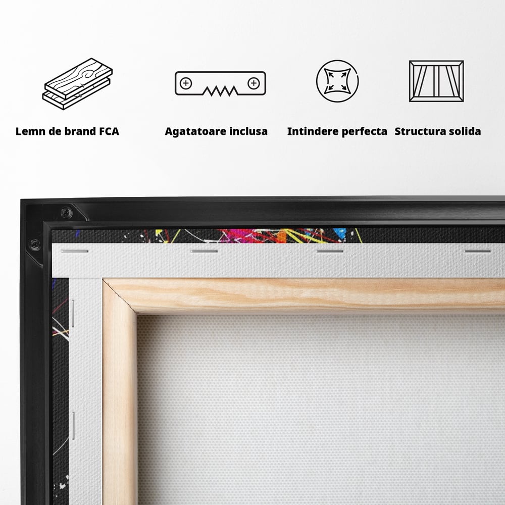 Leinwandbilder Premium LuxCanva® C1227, Sound Of Music , Farben, Dekorativ, Wohnzimmer, Lebendige Farben