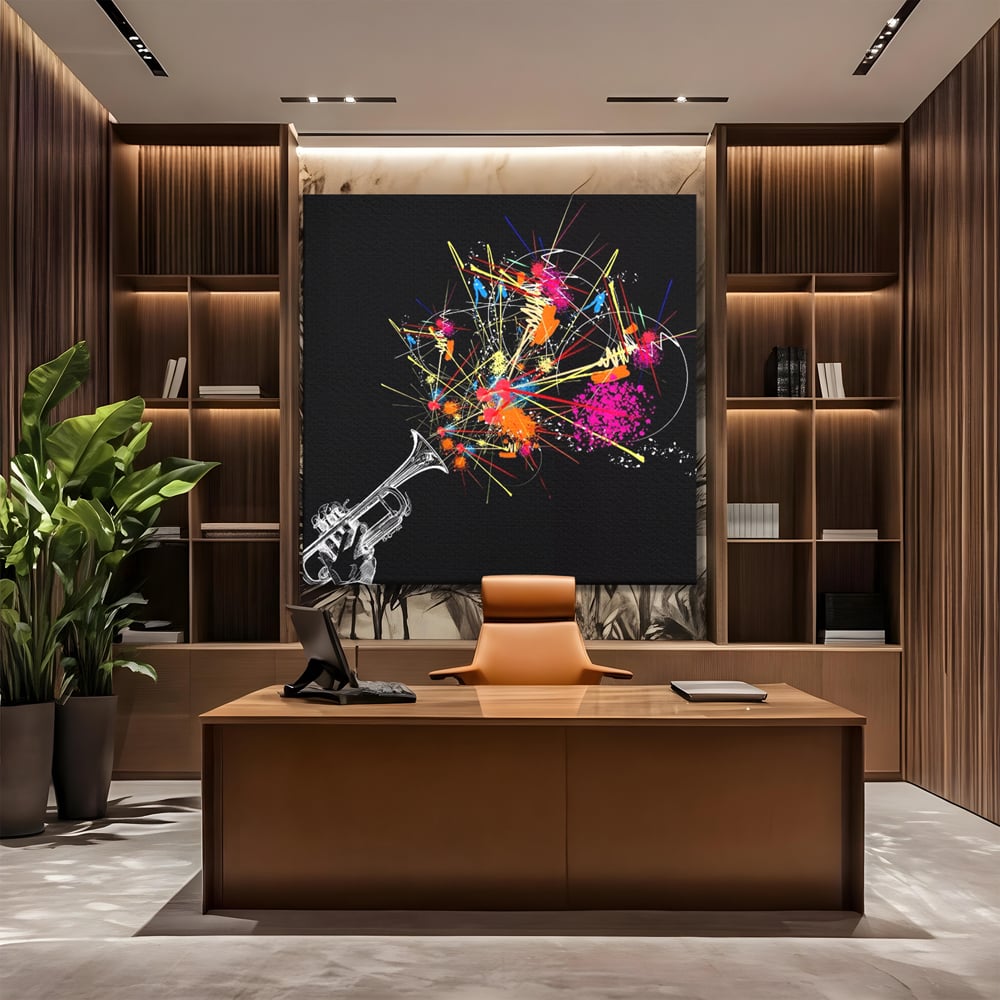 Leinwandbilder Premium LuxCanva® C1227, Sound Of Music , Farben, Dekorativ, Wohnzimmer, Lebendige Farben
