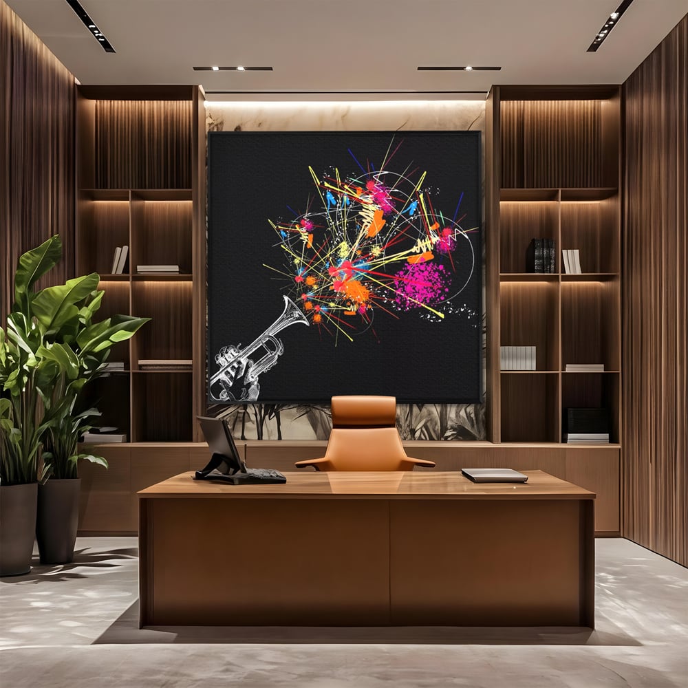 Leinwandbilder Premium LuxCanva® C1227, Sound Of Music , Farben, Dekorativ, Wohnzimmer, Lebendige Farben