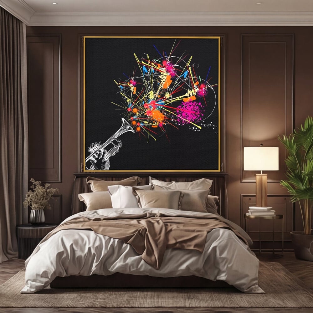 Leinwandbilder Premium LuxCanva® C1227, Sound Of Music , Farben, Dekorativ, Wohnzimmer, Lebendige Farben