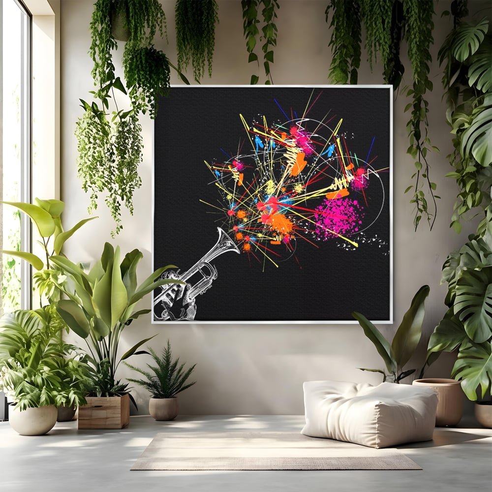 Leinwandbilder Premium LuxCanva® C1227, Sound Of Music , Farben, Dekorativ, Wohnzimmer, Lebendige Farben