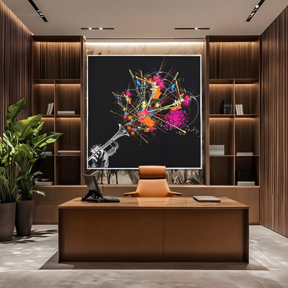Leinwandbilder Premium LuxCanva® C1227, Sound Of Music , Farben, Dekorativ, Wohnzimmer, Lebendige Farben