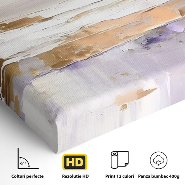 Leinwand Wandkunst Premium Canvas Wandkunst LuxCanva® C1229, Abstrakte Wellen des Meeres , Farben, Dekorativ, Wohnzimmer, Lebendige Farben
