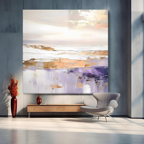Leinwand Wandkunst Premium Canvas Wandkunst LuxCanva® C1229, Abstrakte Wellen des Meeres , Farben, Dekorativ, Wohnzimmer, Lebendige Farben