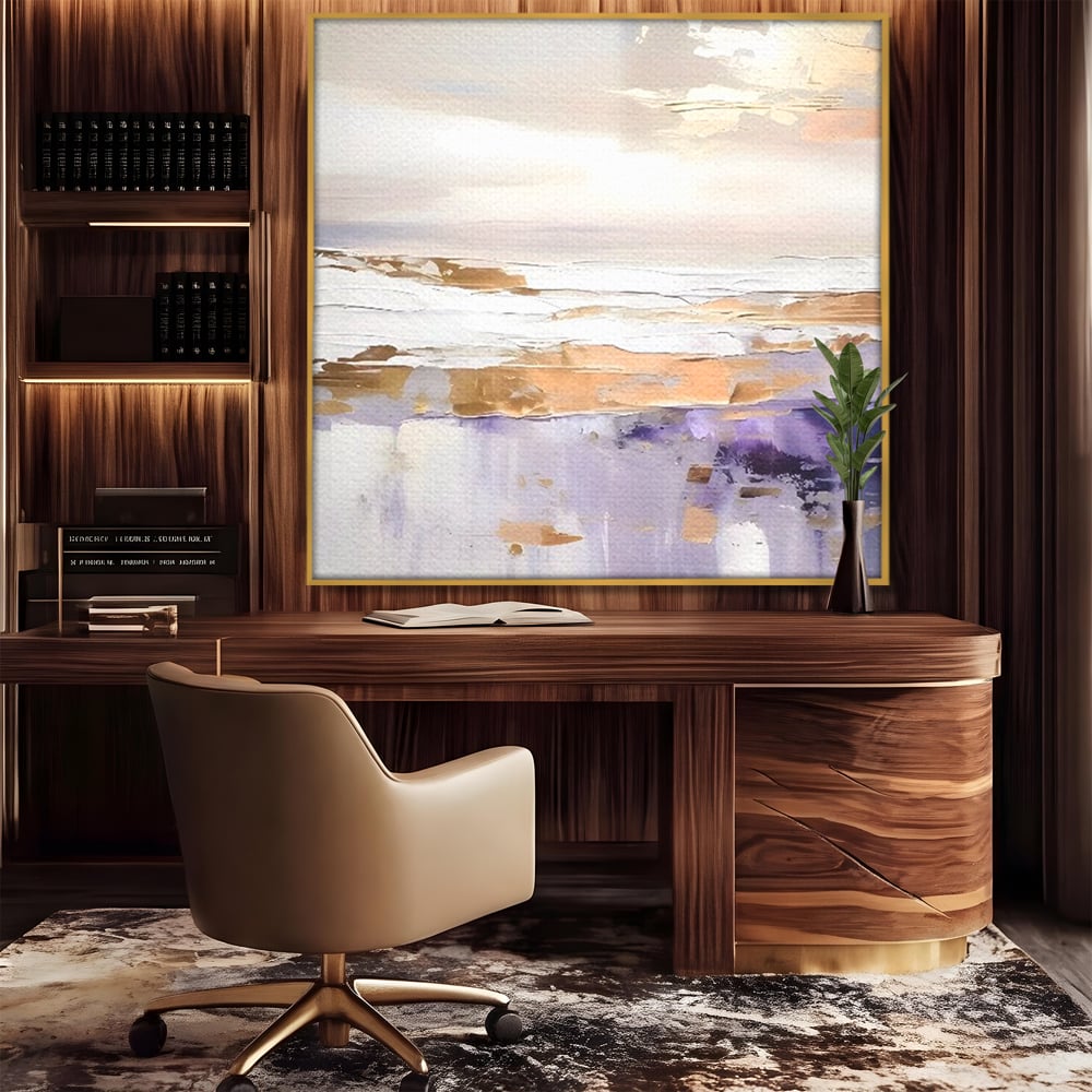 Leinwand Wandkunst Premium Canvas Wandkunst LuxCanva® C1229, Abstrakte Wellen des Meeres , Farben, Dekorativ, Wohnzimmer, Lebendige Farben