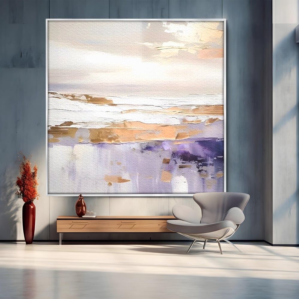 Leinwand Wandkunst Premium Canvas Wandkunst LuxCanva® C1229, Abstrakte Wellen des Meeres , Farben, Dekorativ, Wohnzimmer, Lebendige Farben
