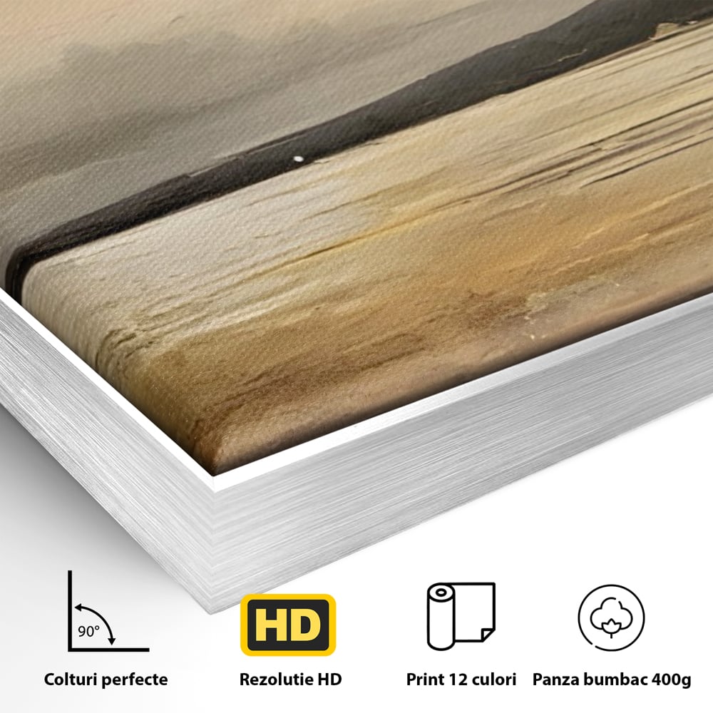 Tablou Canvas Premium LuxCanva® C1230, Sunset On The Lake , Relaxare, Living Room, Culori Vibrante