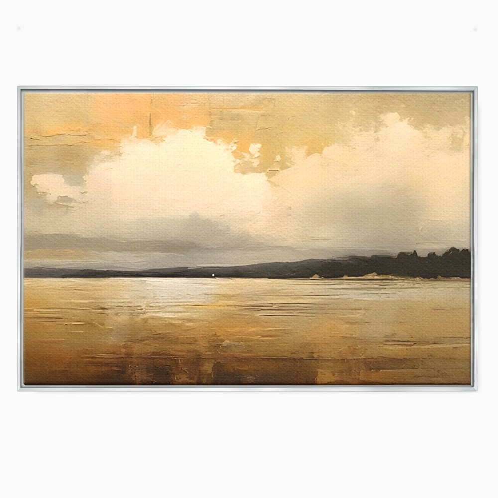 Tablou Canvas Premium LuxCanva® C1230, Sunset On The Lake , Relaxare, Living Room, Culori Vibrante