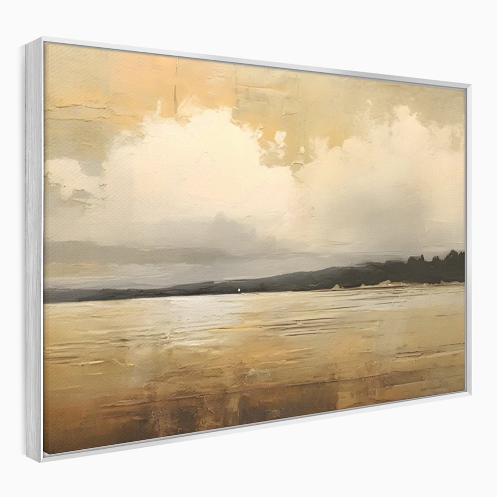 Tablou Canvas Premium LuxCanva® C1230, Sunset On The Lake , Relaxare, Living Room, Culori Vibrante