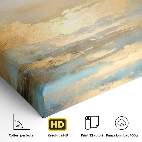 Tablou Canvas Premium LuxCanva® C1231, Rasarit Deasupra Marii , Relaxare, Living Room, Culori Vibrante