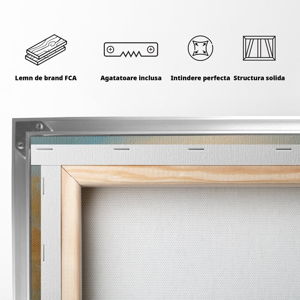 Tablou Canvas Premium LuxCanva® C1231, Rasarit Deasupra Marii , Relaxare, Living Room, Culori Vibrante