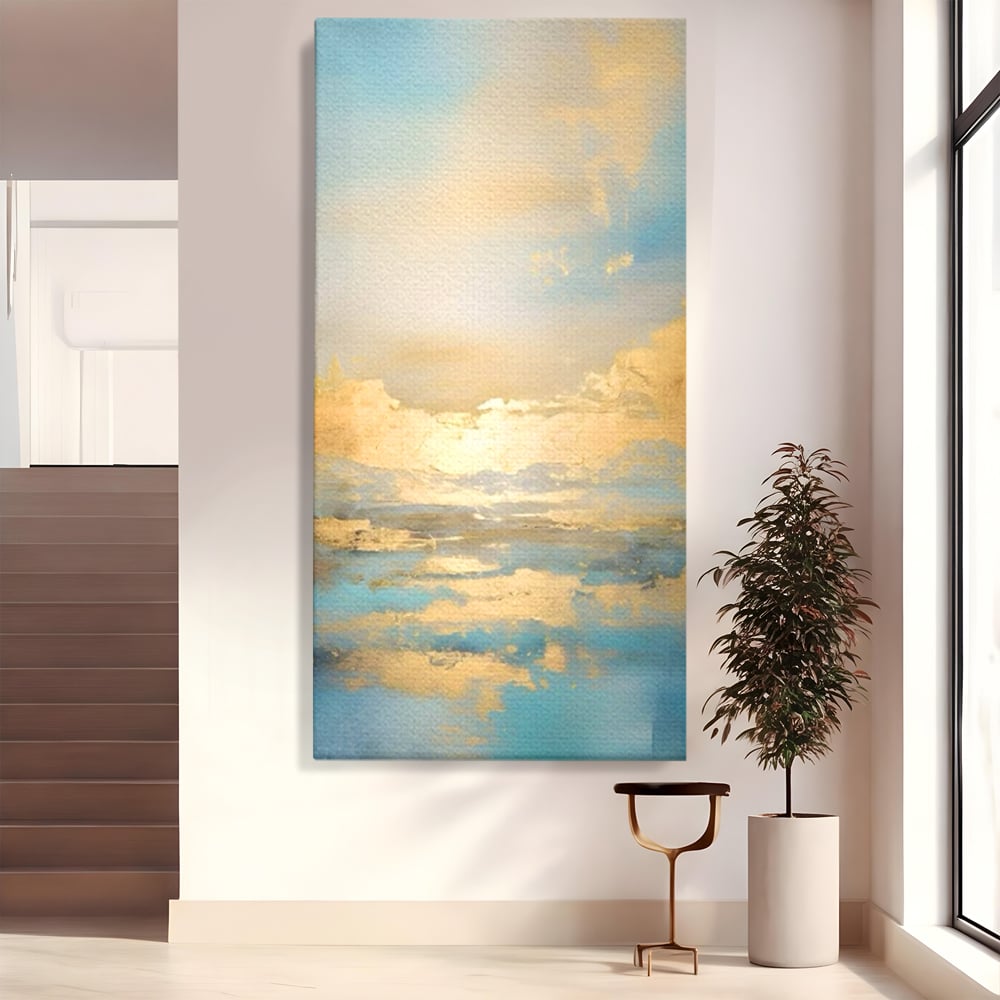 Tablou Canvas Premium LuxCanva® C1231, Rasarit Deasupra Marii , Relaxare, Living Room, Culori Vibrante
