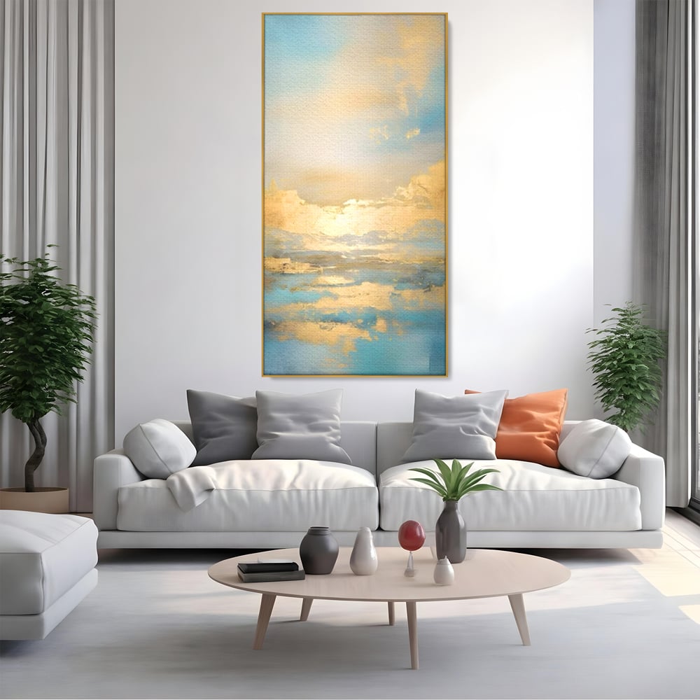 Tablou Canvas Premium LuxCanva® C1231, Rasarit Deasupra Marii , Relaxare, Living Room, Culori Vibrante