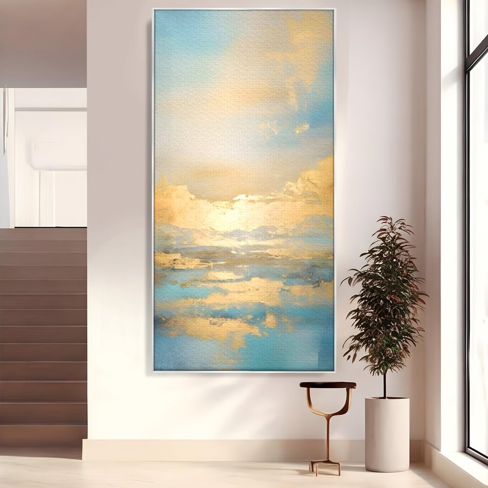 Tablou Canvas Premium LuxCanva® C1231, Rasarit Deasupra Marii , Relaxare, Living Room, Culori Vibrante