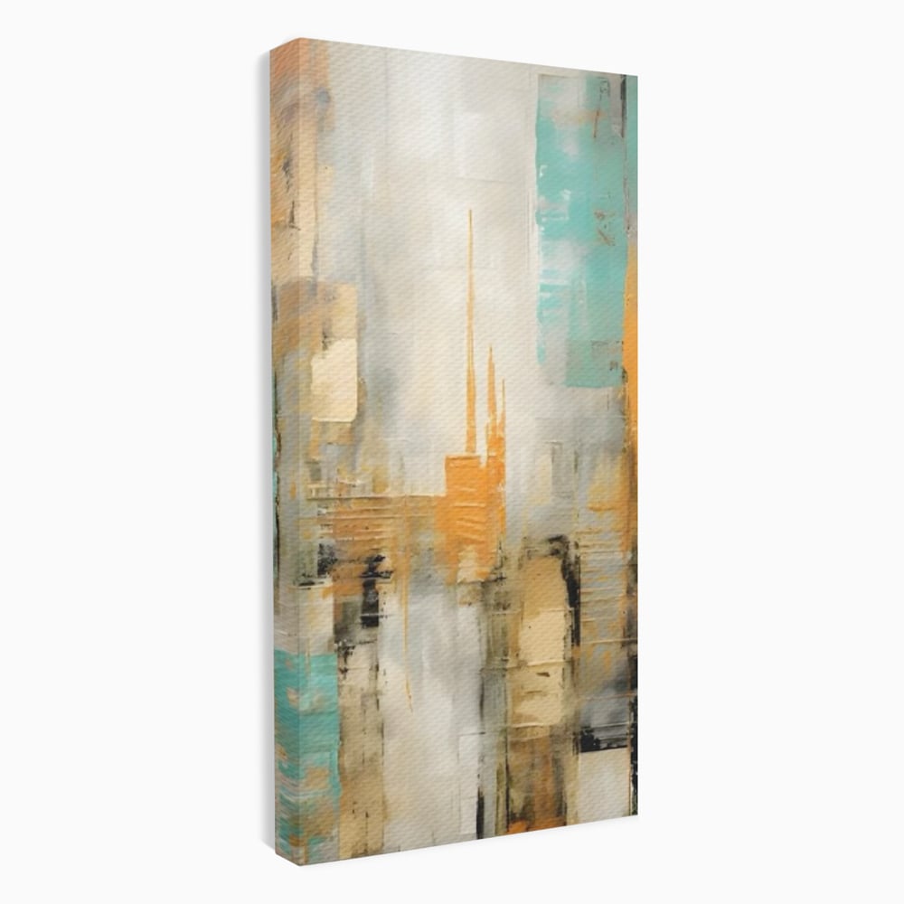 Tablou Canvas Premium LuxCanva® C1232, Abstract Colors Lanscape , Relaxare, Living Room, Culori Vibrante