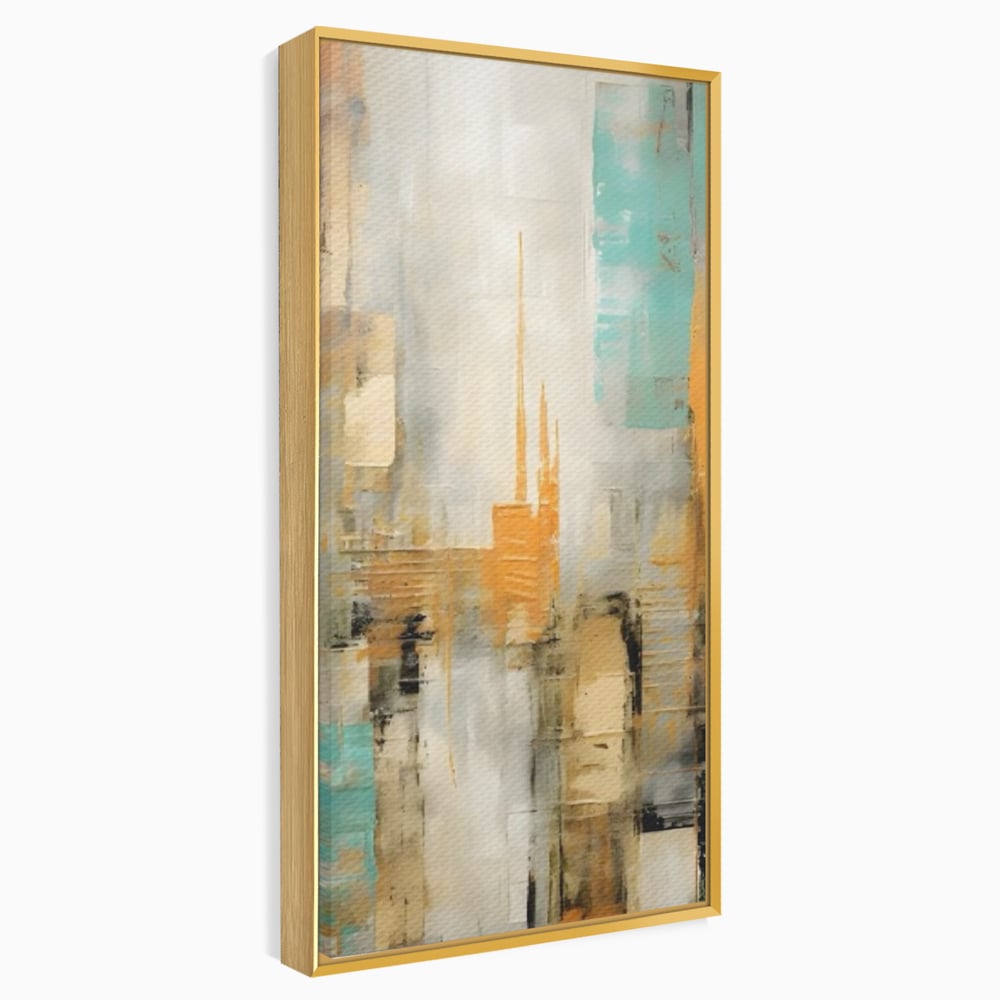 Tablou Canvas Premium LuxCanva® C1232, Abstract Colors Lanscape , Relaxare, Living Room, Culori Vibrante