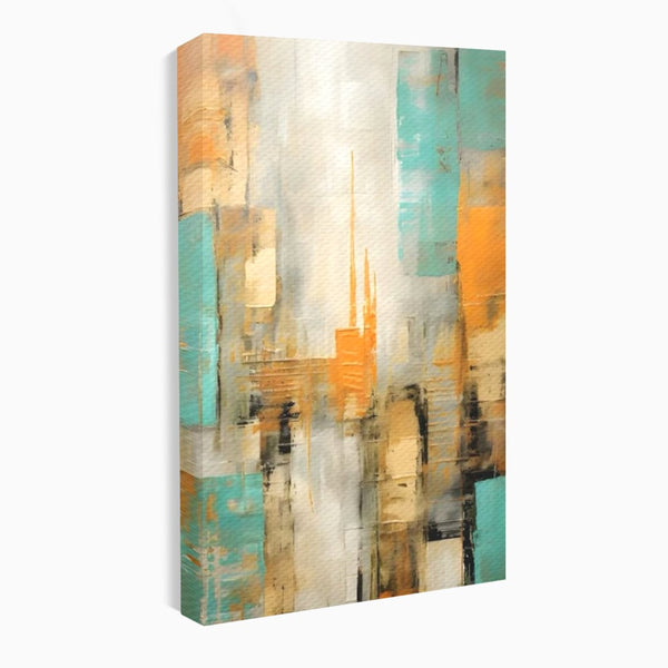 Tablou Canvas Premium LuxCanva® C1232, Abstract Colors Lanscape , Relaxare, Living Room, Culori Vibrante
