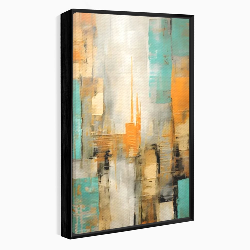 Tablou Canvas Premium LuxCanva® C1232, Abstract Colors Lanscape , Relaxare, Living Room, Culori Vibrante