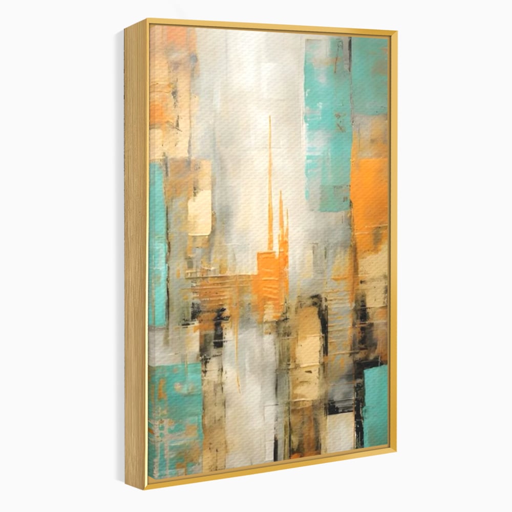 Tablou Canvas Premium LuxCanva® C1232, Abstract Colors Lanscape , Relaxare, Living Room, Culori Vibrante