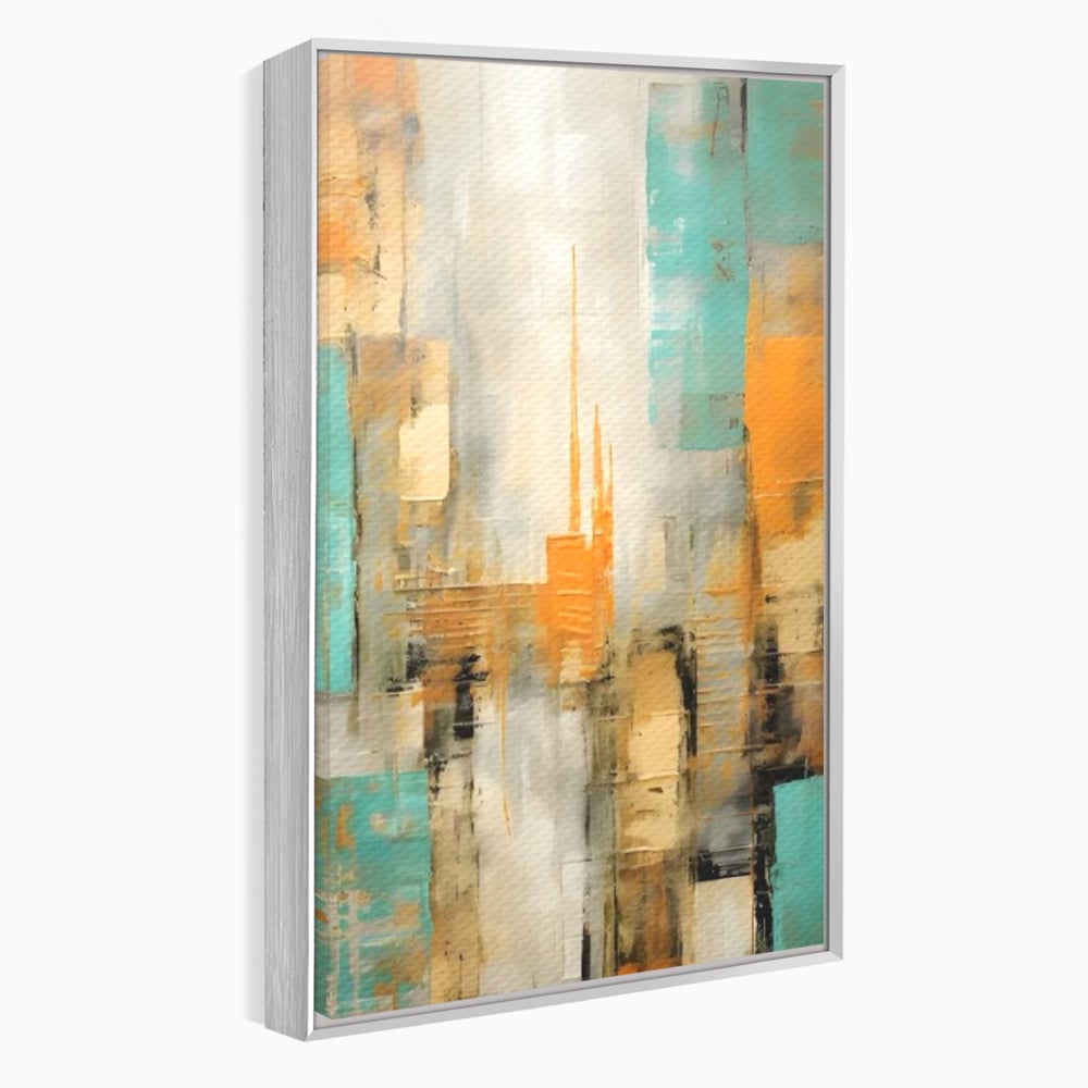 Tablou Canvas Premium LuxCanva® C1232, Abstract Colors Lanscape , Relaxare, Living Room, Culori Vibrante