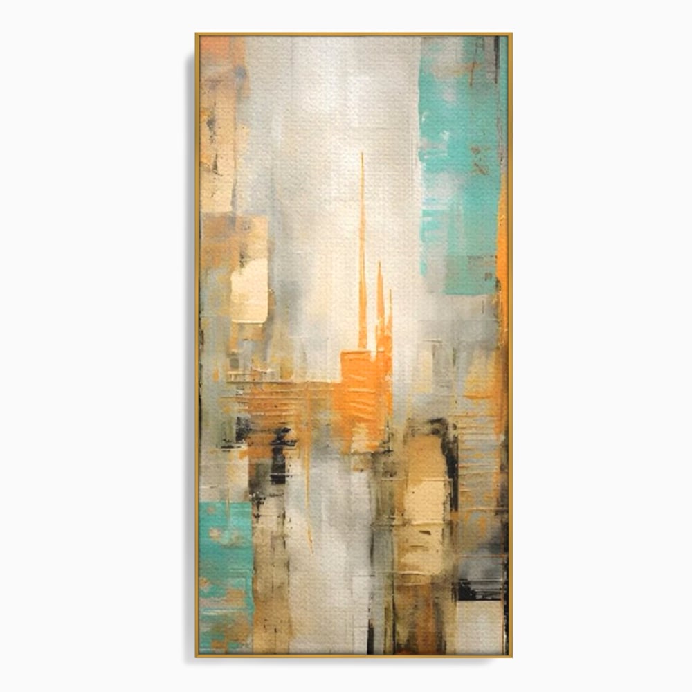 Tablou Canvas Premium LuxCanva® C1232, Abstract Colors Lanscape , Relaxare, Living Room, Culori Vibrante