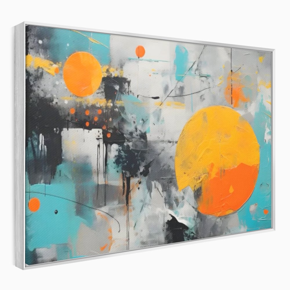 Tablou Canvas Premium LuxCanva® C1233, Abstract Sun In Space , Relaxare, Living Room, Culori Vibrante