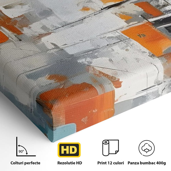 Leinwandbilder Premium LuxCanva® C1236, Abstrakt Helle Farben Malerei, Entspannend, Wohnzimmer, Lebendige Farben