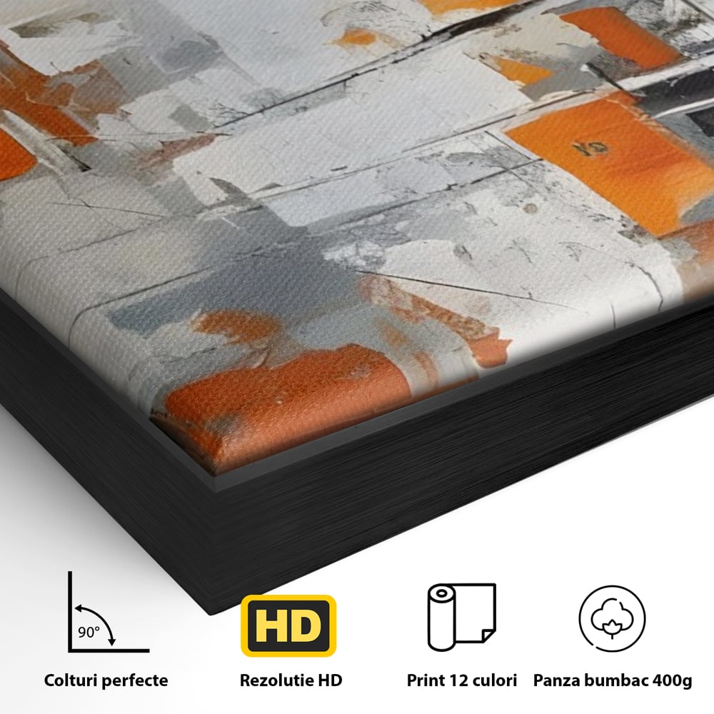 Leinwandbilder Premium LuxCanva® C1236, Abstrakt Helle Farben Malerei, Entspannend, Wohnzimmer, Lebendige Farben