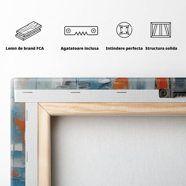 Leinwandbilder Premium LuxCanva® C1236, Abstrakt Helle Farben Malerei, Entspannend, Wohnzimmer, Lebendige Farben