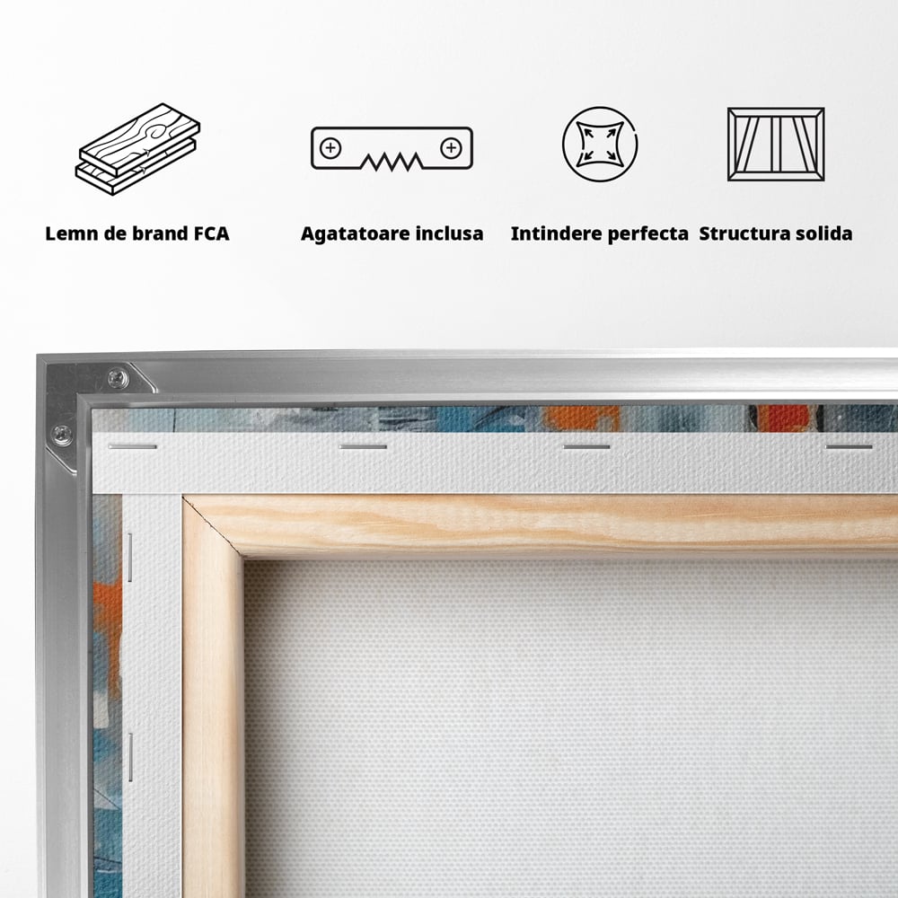 Leinwandbilder Premium LuxCanva® C1236, Abstrakt Helle Farben Malerei, Entspannend, Wohnzimmer, Lebendige Farben