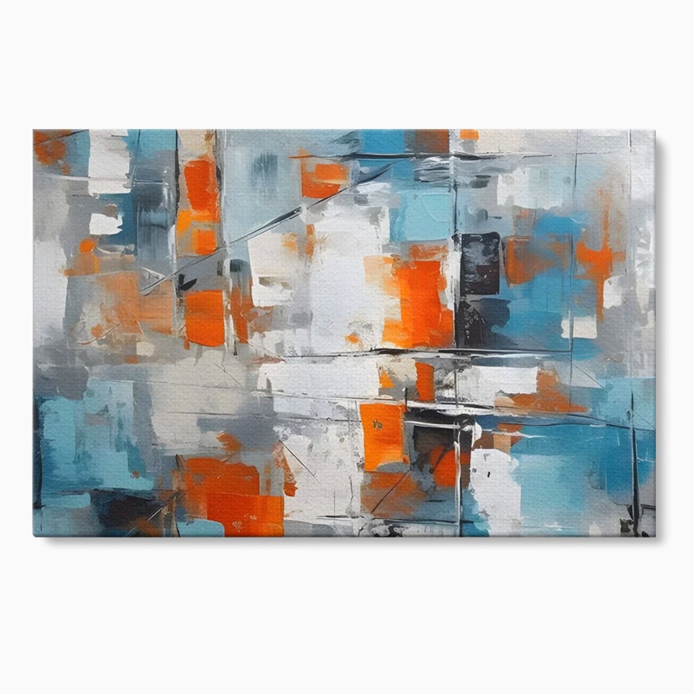 Leinwandbilder Premium LuxCanva® C1236, Abstrakt Helle Farben Malerei, Entspannend, Wohnzimmer, Lebendige Farben