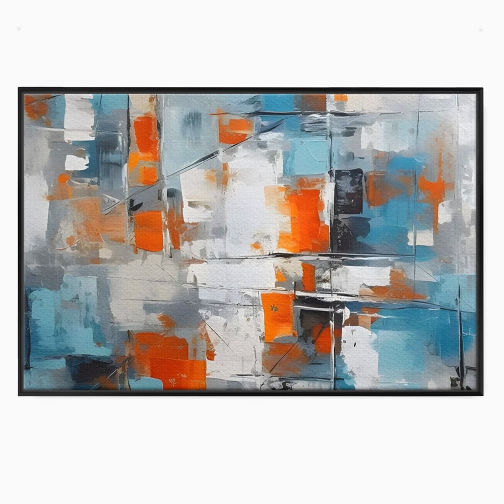 Leinwandbilder Premium LuxCanva® C1236, Abstrakt Helle Farben Malerei, Entspannend, Wohnzimmer, Lebendige Farben