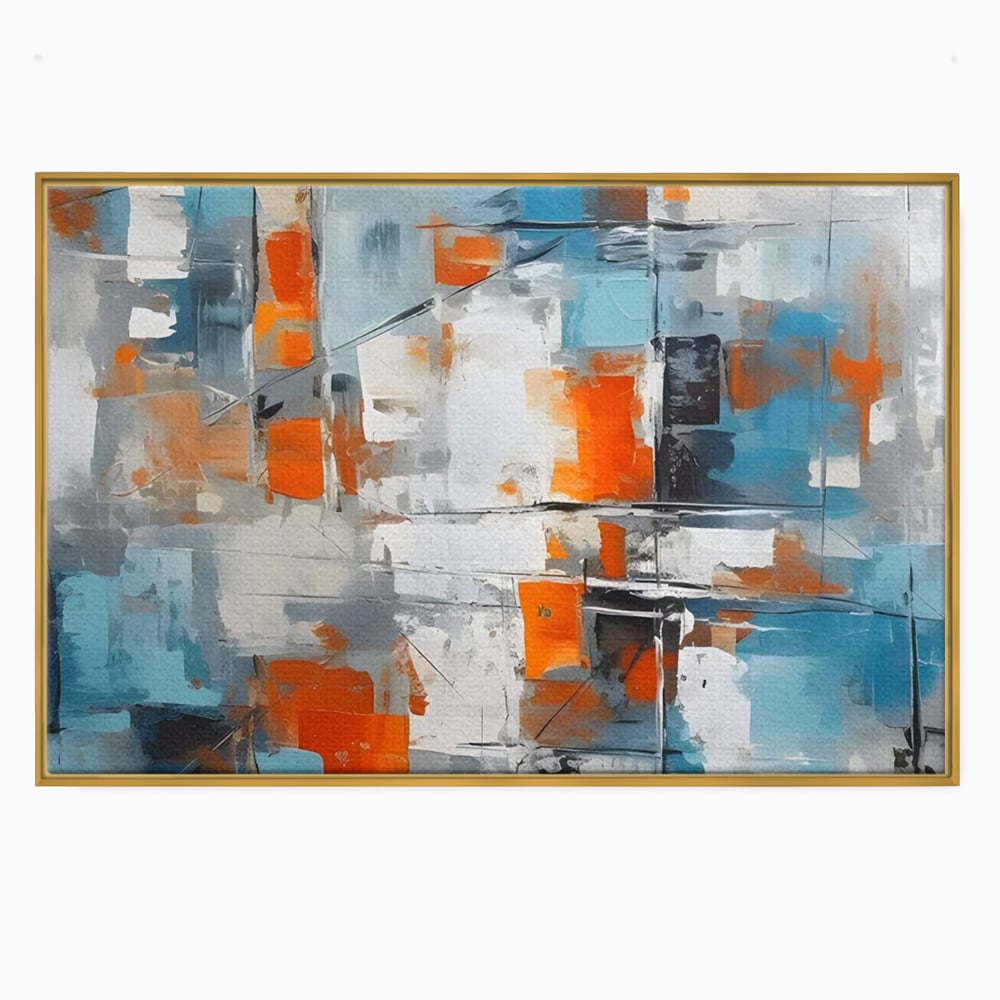 Leinwandbilder Premium LuxCanva® C1236, Abstrakt Helle Farben Malerei, Entspannend, Wohnzimmer, Lebendige Farben