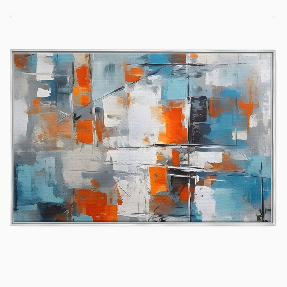 Leinwandbilder Premium LuxCanva® C1236, Abstrakt Helle Farben Malerei, Entspannend, Wohnzimmer, Lebendige Farben