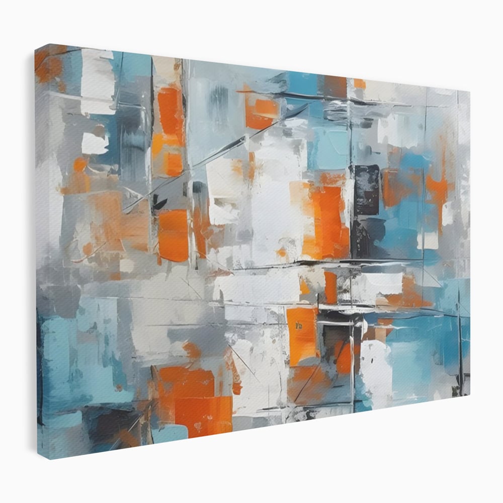 Leinwandbilder Premium LuxCanva® C1236, Abstrakt Helle Farben Malerei, Entspannend, Wohnzimmer, Lebendige Farben