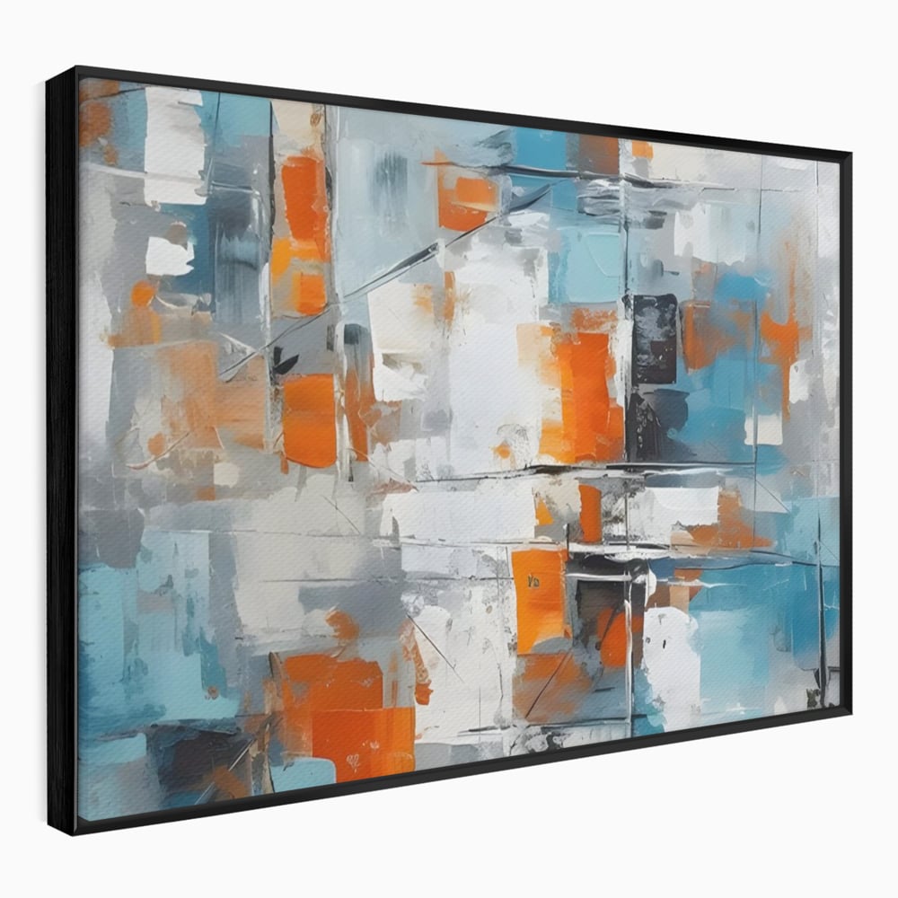 Leinwandbilder Premium LuxCanva® C1236, Abstrakt Helle Farben Malerei, Entspannend, Wohnzimmer, Lebendige Farben