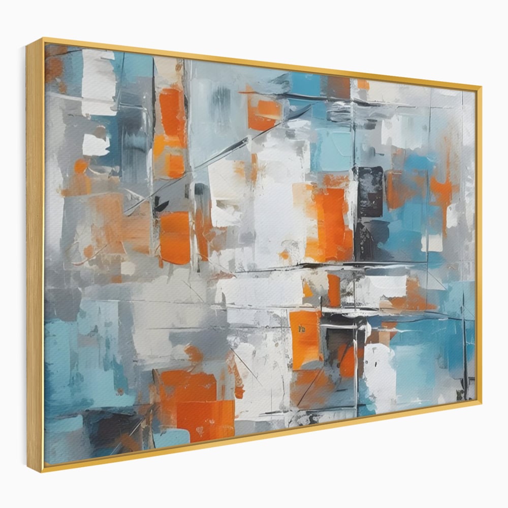 Leinwandbilder Premium LuxCanva® C1236, Abstrakt Helle Farben Malerei, Entspannend, Wohnzimmer, Lebendige Farben
