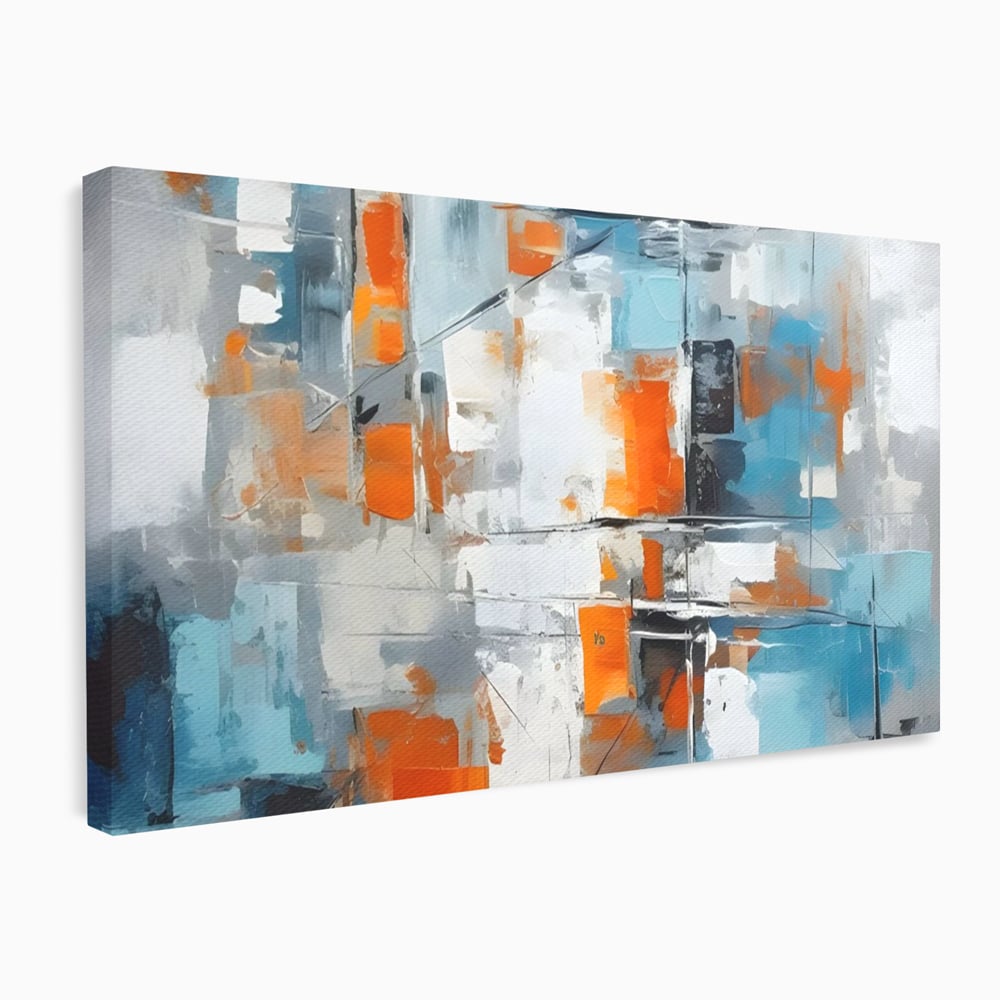 Leinwandbilder Premium LuxCanva® C1236, Abstrakt Helle Farben Malerei, Entspannend, Wohnzimmer, Lebendige Farben