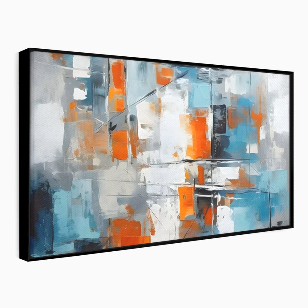 Leinwandbilder Premium LuxCanva® C1236, Abstrakt Helle Farben Malerei, Entspannend, Wohnzimmer, Lebendige Farben