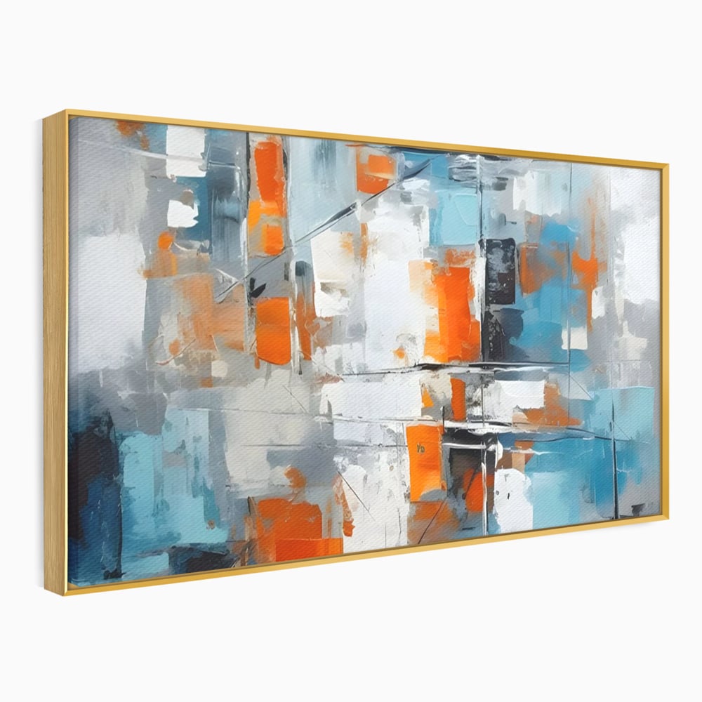 Leinwandbilder Premium LuxCanva® C1236, Abstrakt Helle Farben Malerei, Entspannend, Wohnzimmer, Lebendige Farben