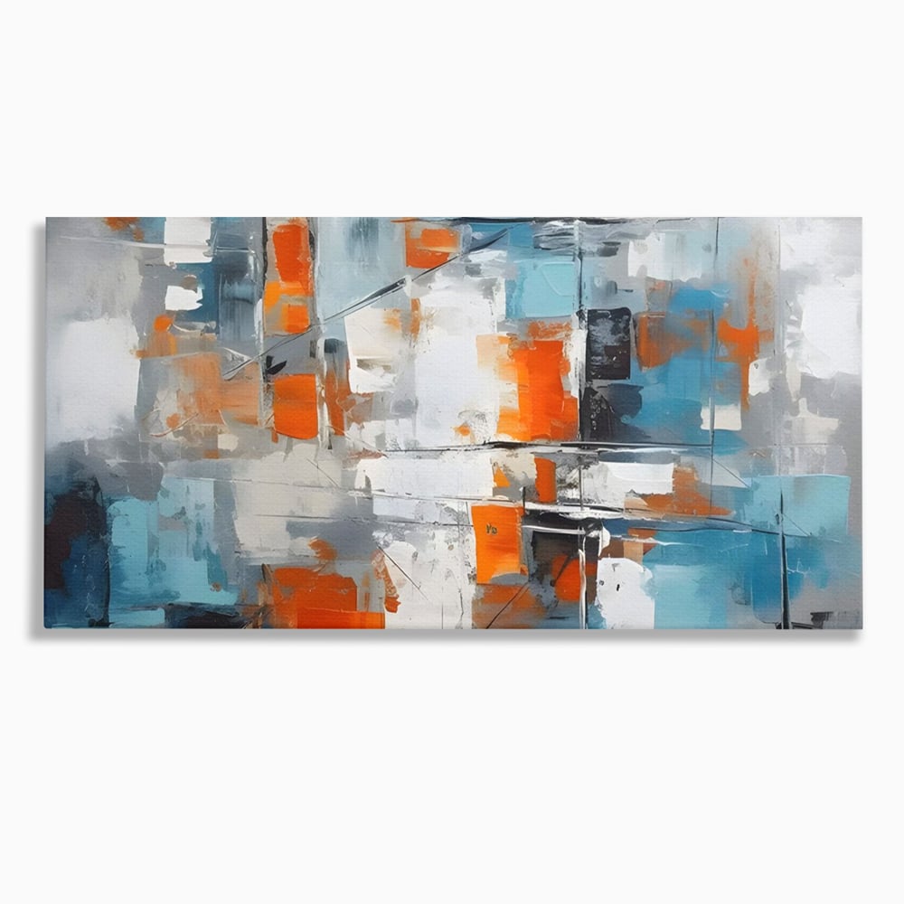 Leinwandbilder Premium LuxCanva® C1236, Abstrakt Helle Farben Malerei, Entspannend, Wohnzimmer, Lebendige Farben