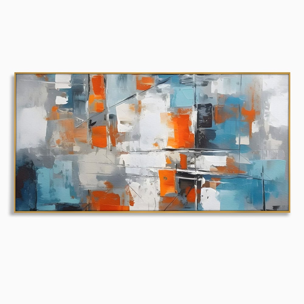 Leinwandbilder Premium LuxCanva® C1236, Abstrakt Helle Farben Malerei, Entspannend, Wohnzimmer, Lebendige Farben