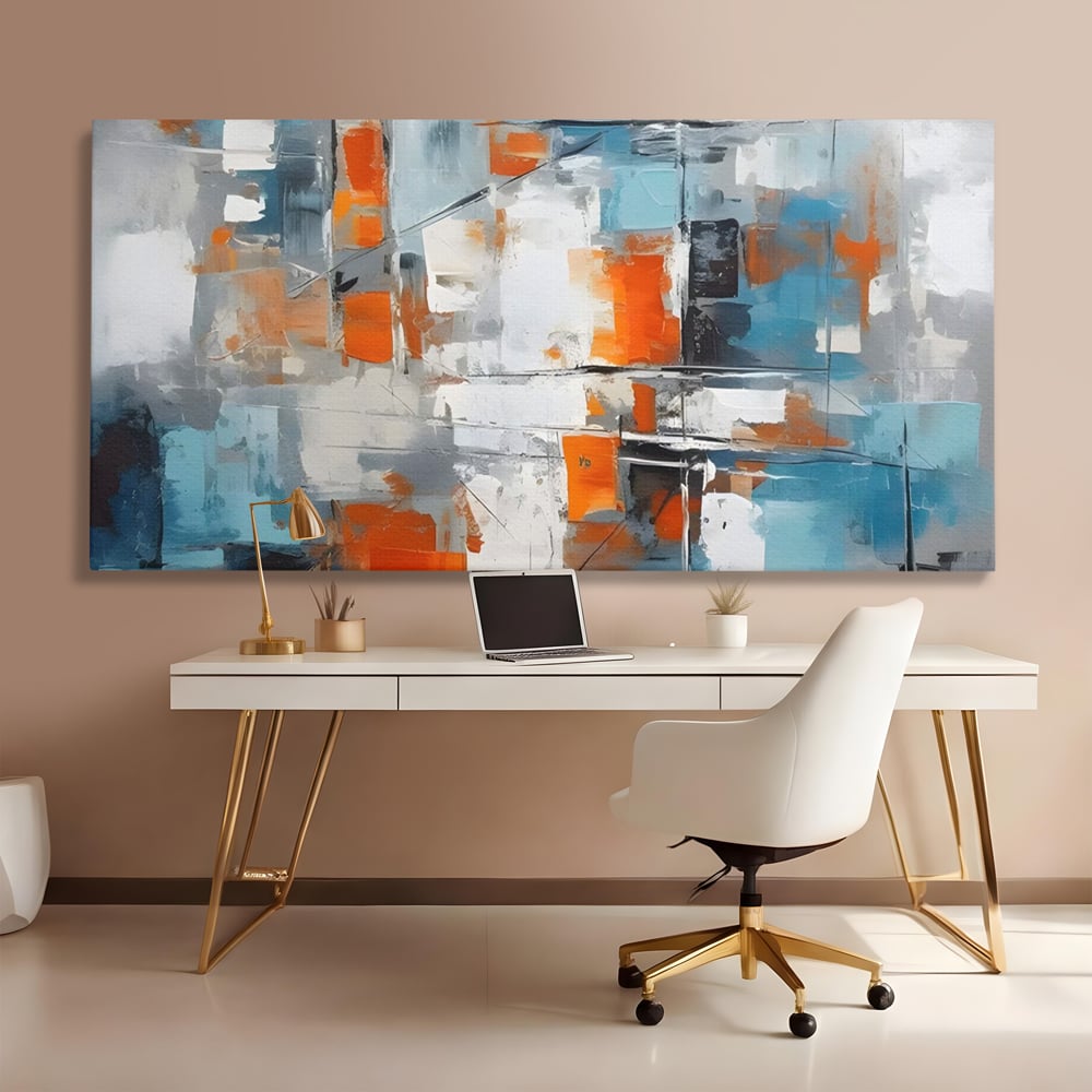 Leinwandbilder Premium LuxCanva® C1236, Abstrakt Helle Farben Malerei, Entspannend, Wohnzimmer, Lebendige Farben