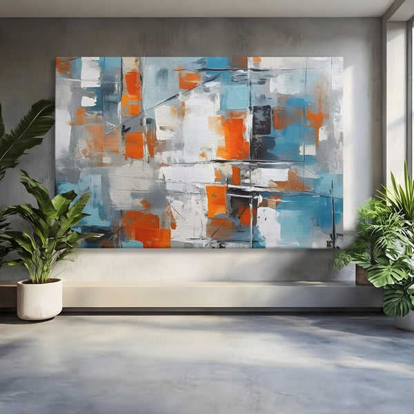 Leinwandbilder Premium LuxCanva® C1236, Abstrakt Helle Farben Malerei, Entspannend, Wohnzimmer, Lebendige Farben