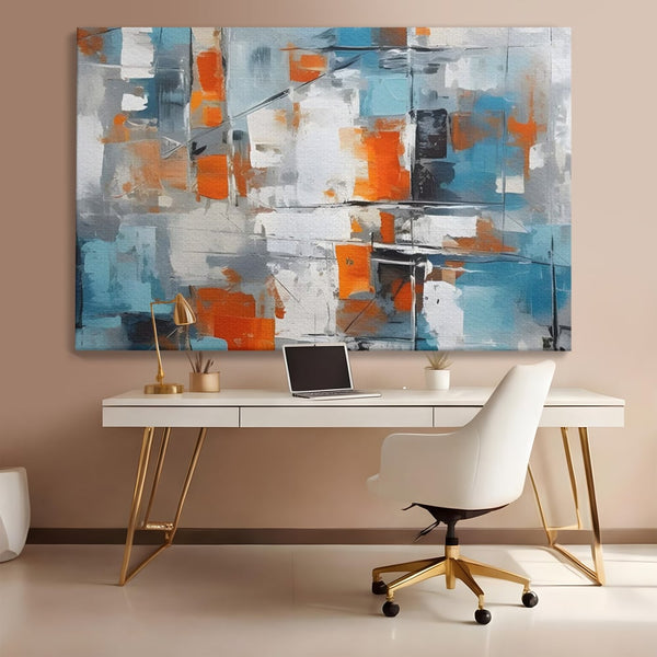 Leinwandbilder Premium LuxCanva® C1236, Abstrakt Helle Farben Malerei, Entspannend, Wohnzimmer, Lebendige Farben