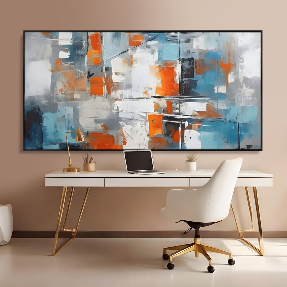 Leinwandbilder Premium LuxCanva® C1236, Abstrakt Helle Farben Malerei, Entspannend, Wohnzimmer, Lebendige Farben