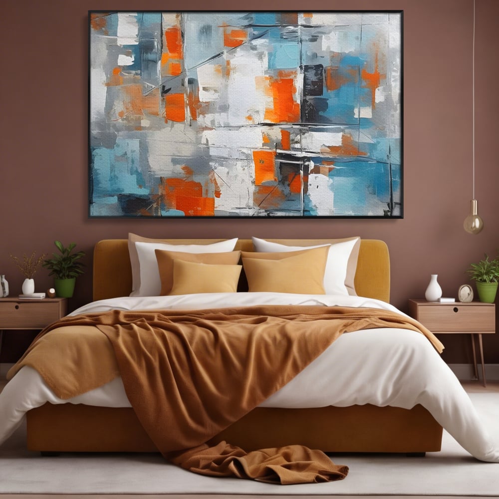 Leinwandbilder Premium LuxCanva® C1236, Abstrakt Helle Farben Malerei, Entspannend, Wohnzimmer, Lebendige Farben