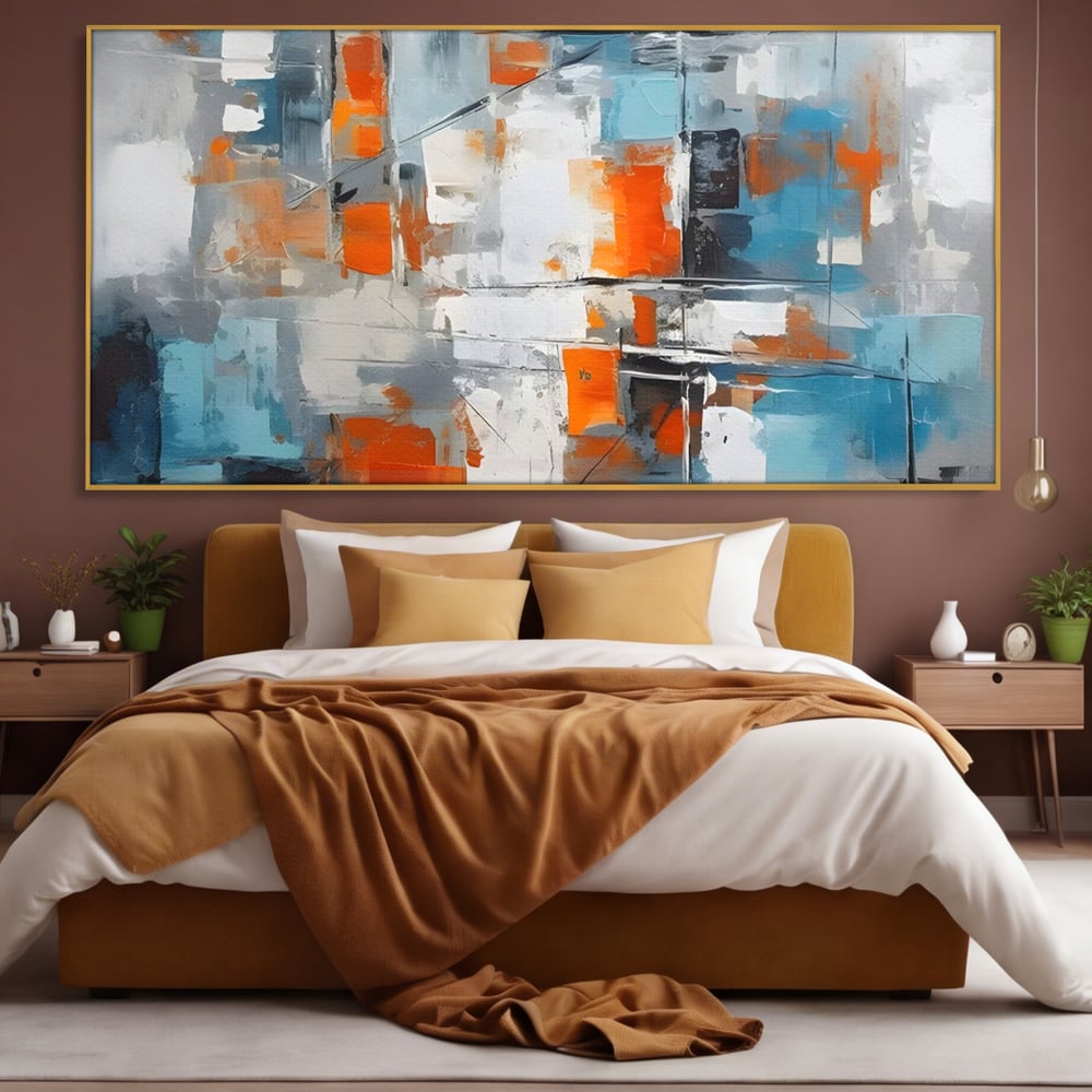 Leinwandbilder Premium LuxCanva® C1236, Abstrakt Helle Farben Malerei, Entspannend, Wohnzimmer, Lebendige Farben