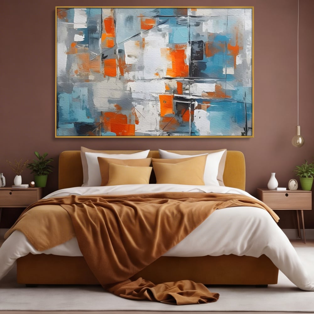 Leinwandbilder Premium LuxCanva® C1236, Abstrakt Helle Farben Malerei, Entspannend, Wohnzimmer, Lebendige Farben